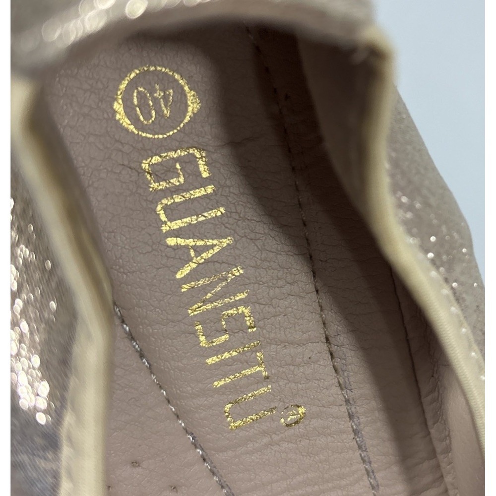 GUANSITU Metallic Gold Rhinestone Butterfly Ballet Foldable Flats Size 40 US 8.5 - Picture 8 of 8